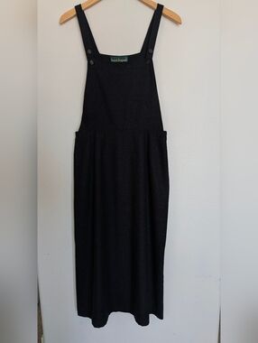 Vintage Harve Benard Wool Pinafore Dress Size 10 Dark Charcoal Gray